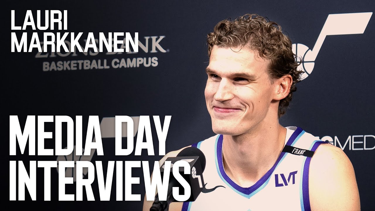 LAURI MARKKANEN 2025/26 Media Day Availability 🎙️ | UTAH JAZZ