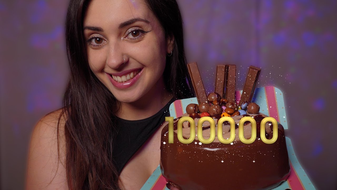 ✨ASMR ESPECIAL 100K✨ Susurros intensos, mouth sounds and eating sounds
