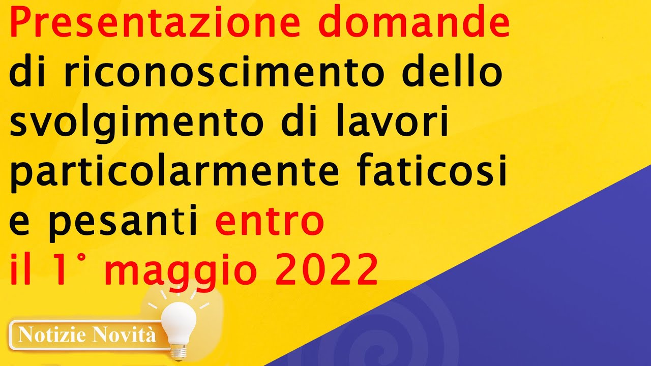 ⚠️ IN PENSIONE ➡️ LAVORI USURANTI CON 35 ANNI DI CONTRIBUTI E 61 ANNI DI ETÀ ✅