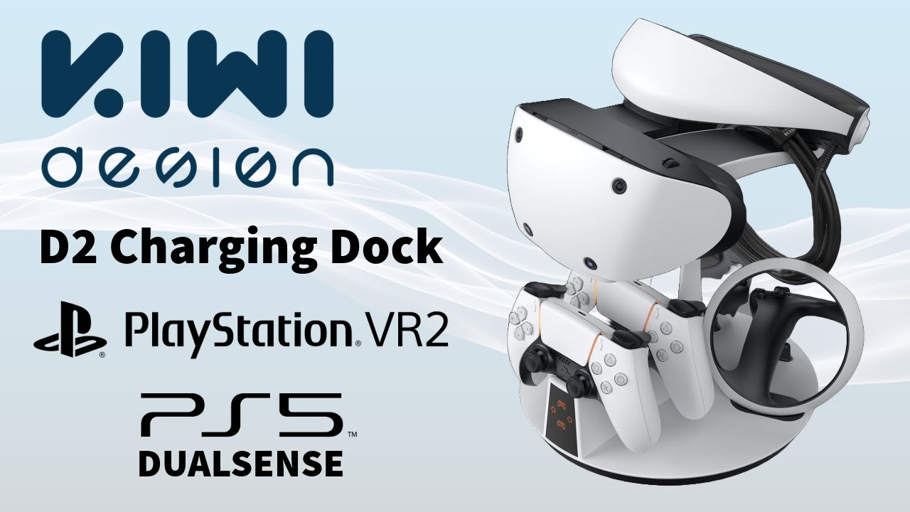 KIWI DESIGN - D2 Charging Dock for PSVR 2 & PS5 Controller 