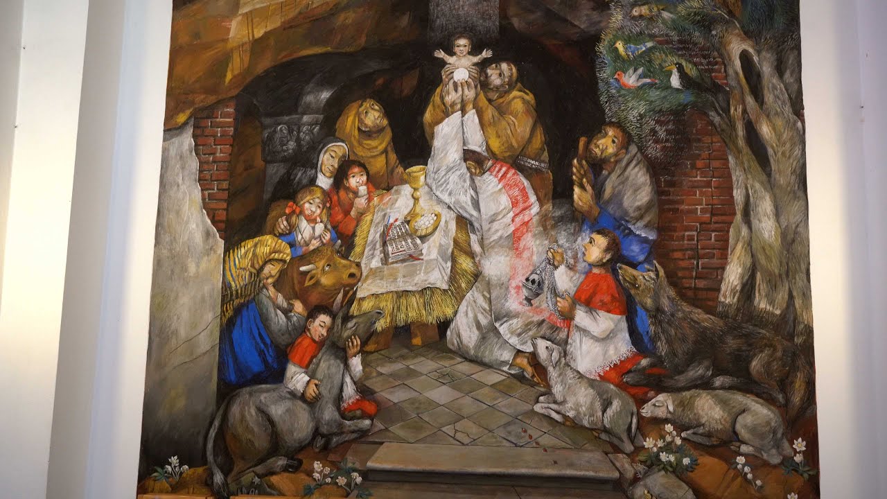 Die allererste Krippenfeier - Das Weihnachtsbild von Sieger Köder in Ellwangen