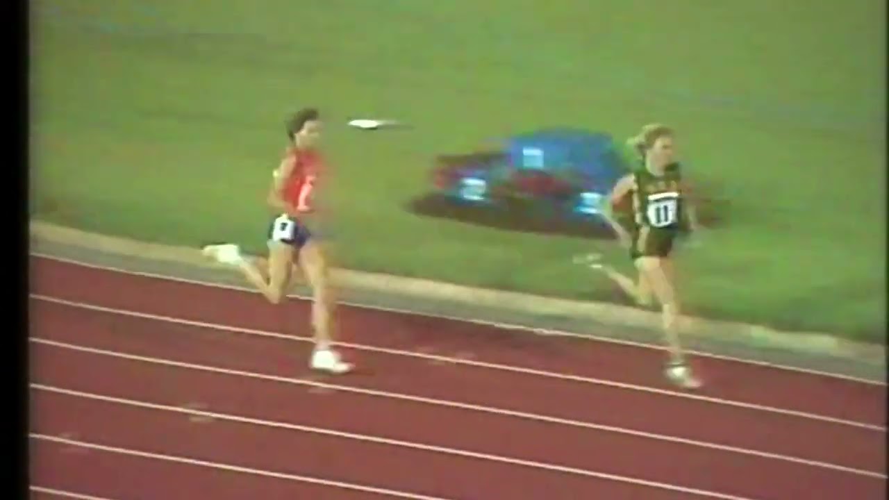 Evette De Klerk (nee Armstrong) 50.57 in her first ever competitive 400m 1986, from Lane 1