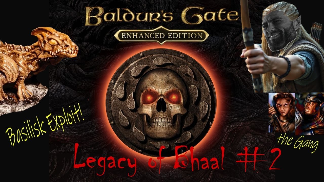 Baldur's Gate EE: Legacy of Bhaal Difficulty #2 - Basilisk exploit and getting the gang together
