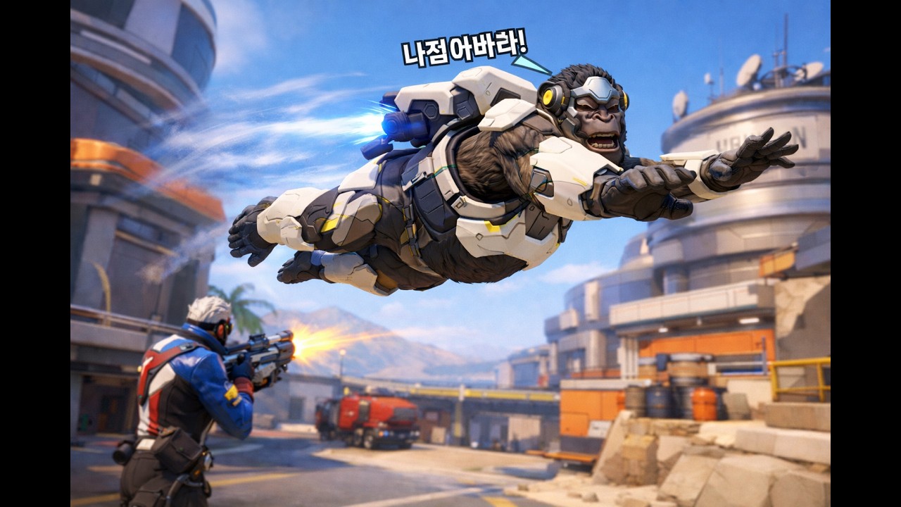 오버워치2 잘도망다니고  지치지치지