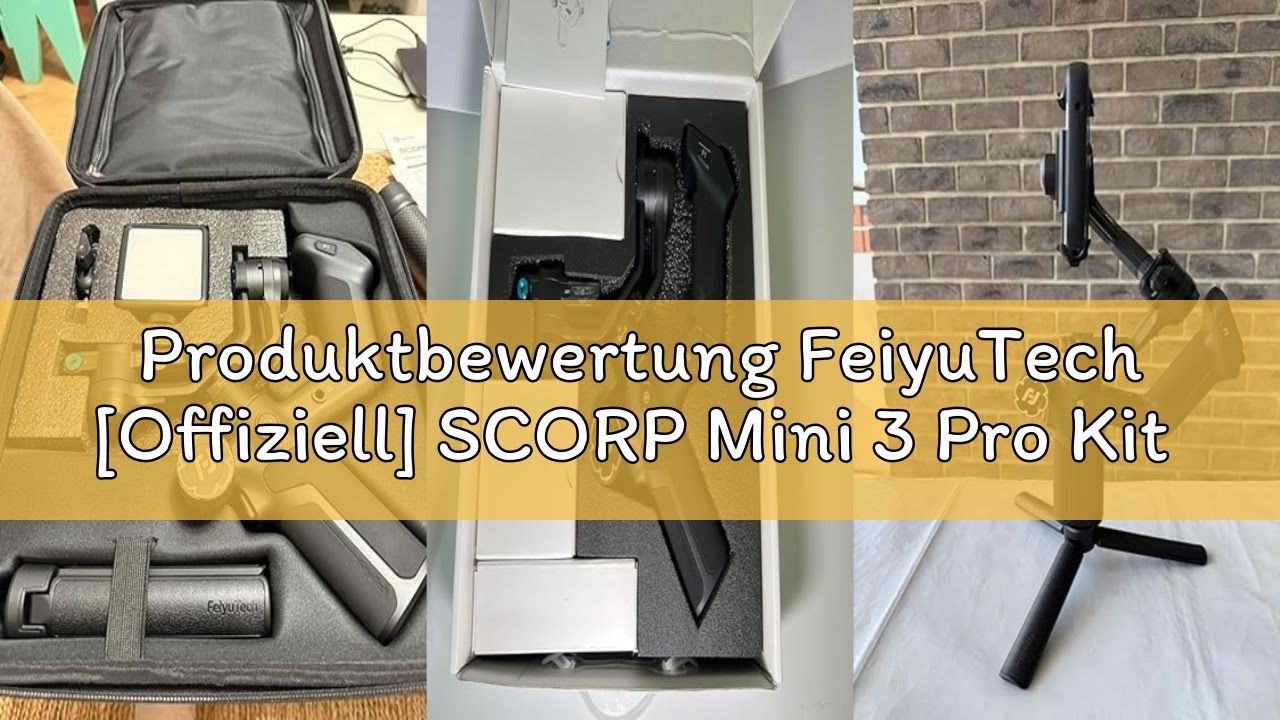 Produktbewertung FeiyuTech [Offiziell] SCORP Mini 3 Pro Kit – All-in-One 3-Achsen Gimbal mit abnehmb