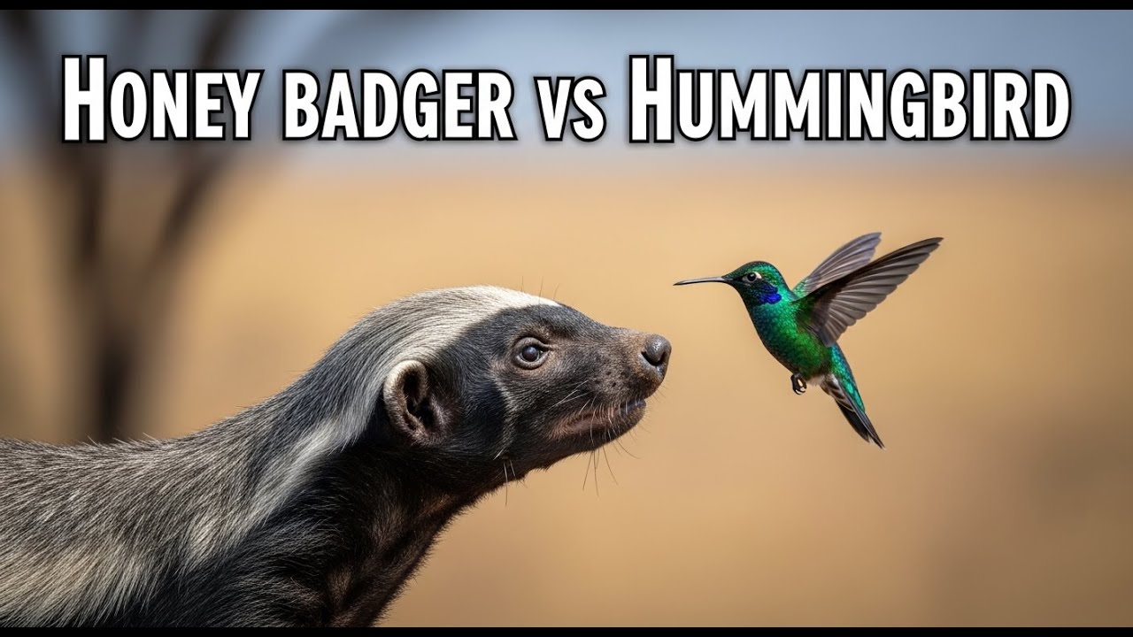 wildlife honey badger vs hummingbird an unexpected nature clash