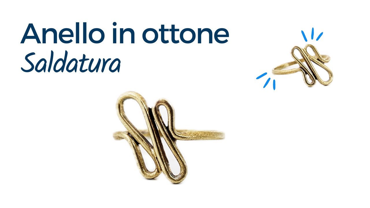 Anello in ottone semplice - saldatura ottone