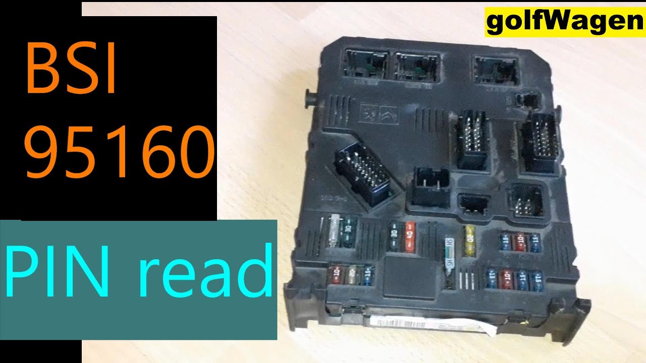 Peugeot Citroen BSI 95160 Kod PIN odczytany /odszyfrowany/
