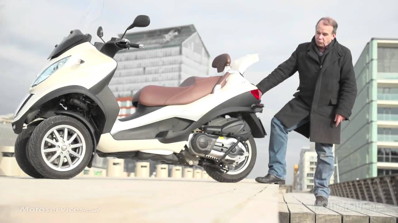 Vidéo de l'essai du Piaggio MP3 500 LT