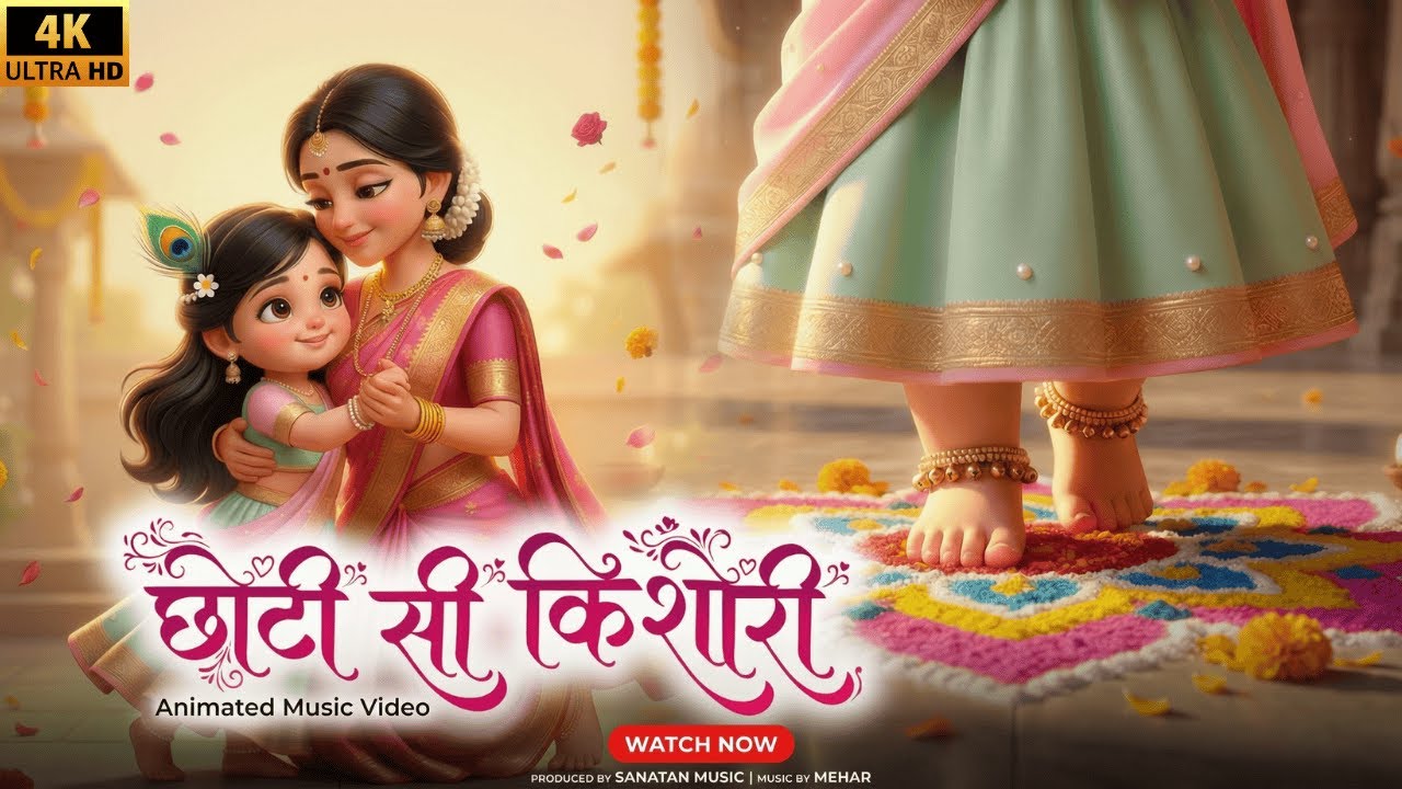 Choti Si Kishori | छोटी सी किशोरी मोरे अंगना में डोले रे | 4K | Sanatan Music | Radha Krishna Bhajan
