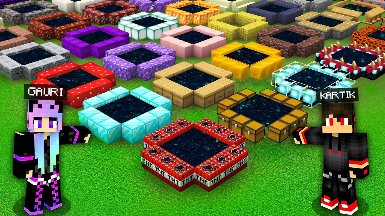 We Found 1000 SECRET PORTALS in Minecraft! #2
