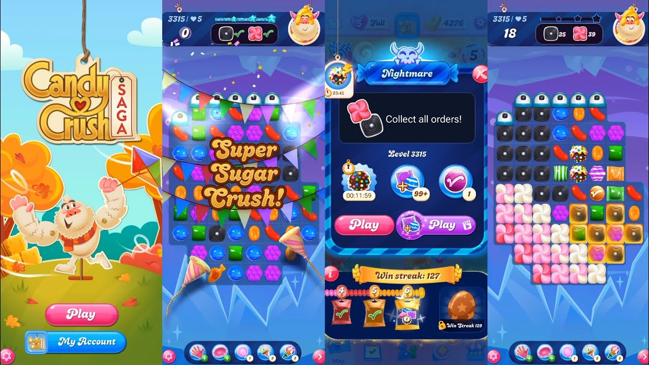 New Season How To Get Free Booster | Nightmarishly Hard Level 3315 | Candy Crush Saga | Candy Crush 