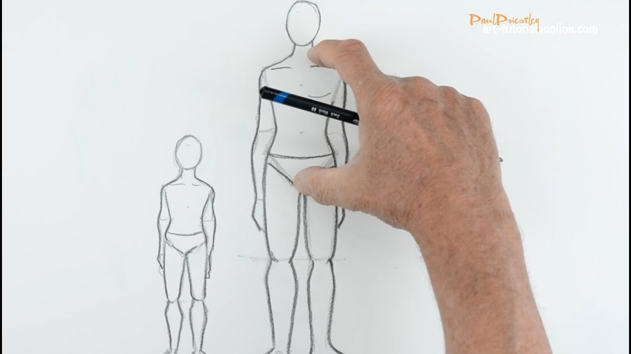Drawing People: Part 1 - Discover a Brilliantly Simple Technique for Drawing People in Proportion