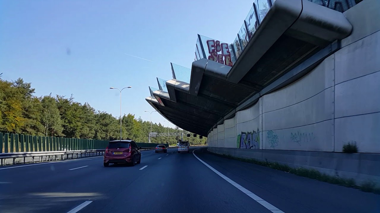 Dashcam Beelden Utrecht: A28 Toerit U.M.C. ----》Afrit Soesterberg 》Richelleweg 》Frits Koolhovenweg