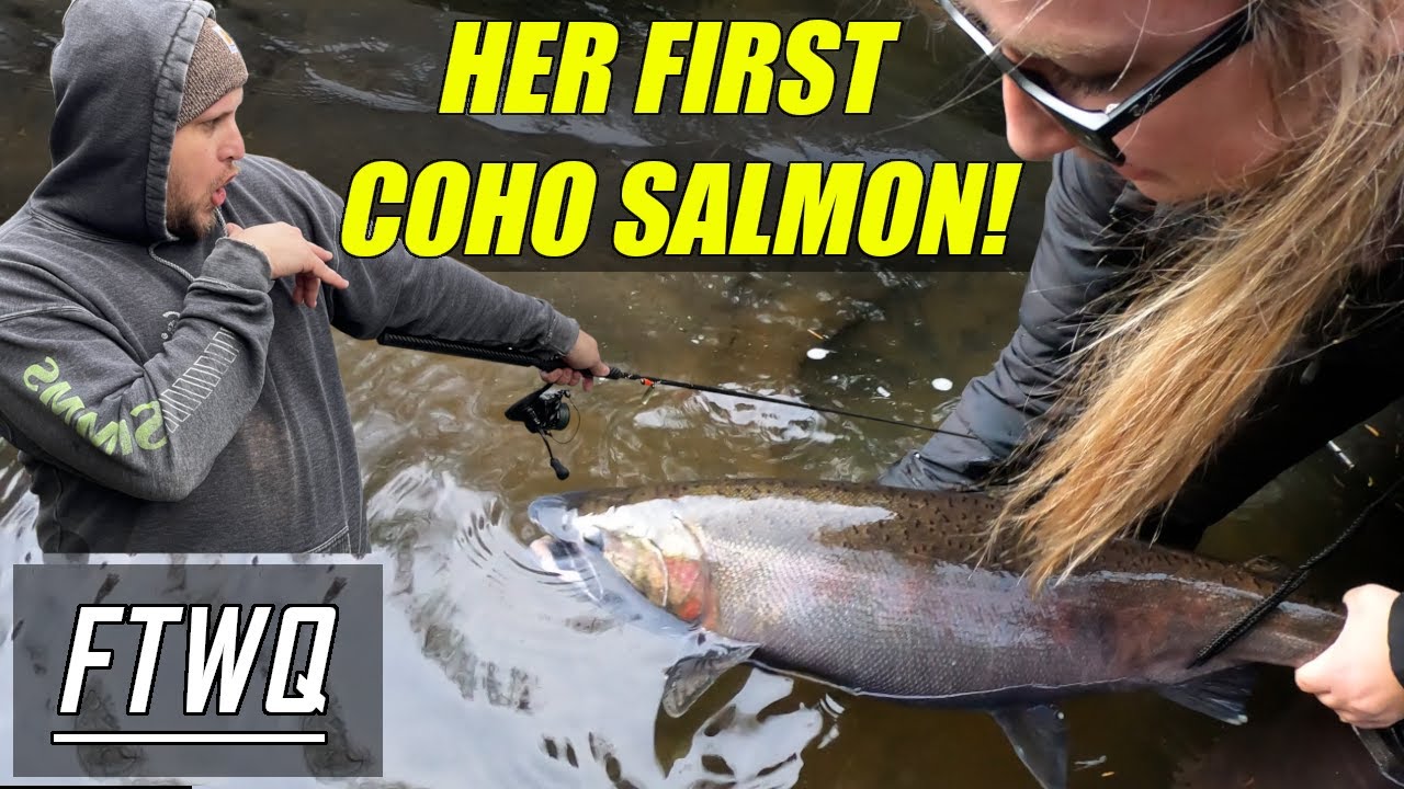 SALMON Fishing in Oregon. HER first COHO!