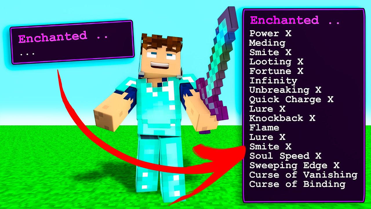 Minecraft, Maar Bij Iedere Stap ENCHANT Je Item!