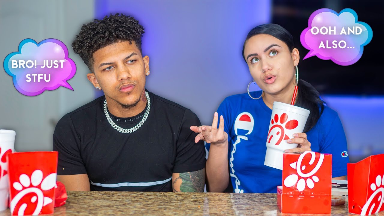 TALKING Over My BOYFRIEND Every time He Talks For The ENTIRE Video