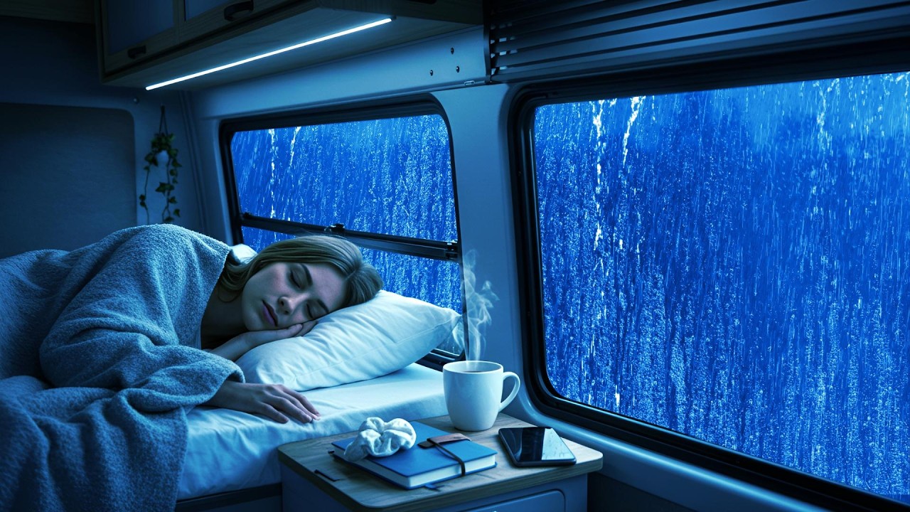 ⛈️Sleep Sounds 🌧️ Loud Storm in Cozy Car Knock Out Fast🚗