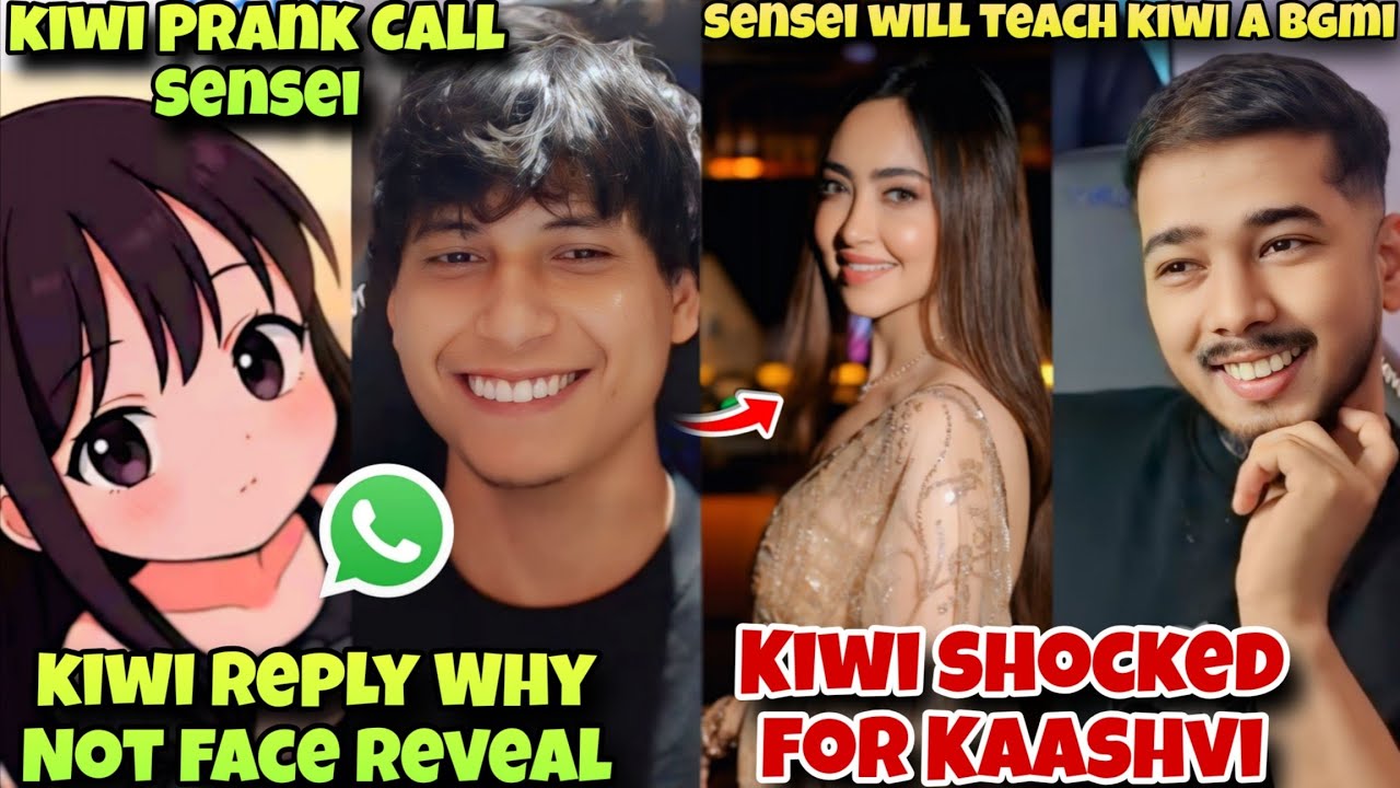 Kiwi Prank Call Sensei 😂 Kiwishio Reply Why Not Face Reveal 😢 Kiwi Shocked For Kaashvi 😱