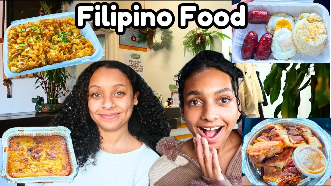Trying New Filipino Food For The First Time | Breakfast, Entrees & More!