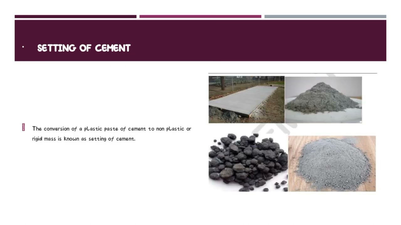 Unit operation and Applications of cement Industry