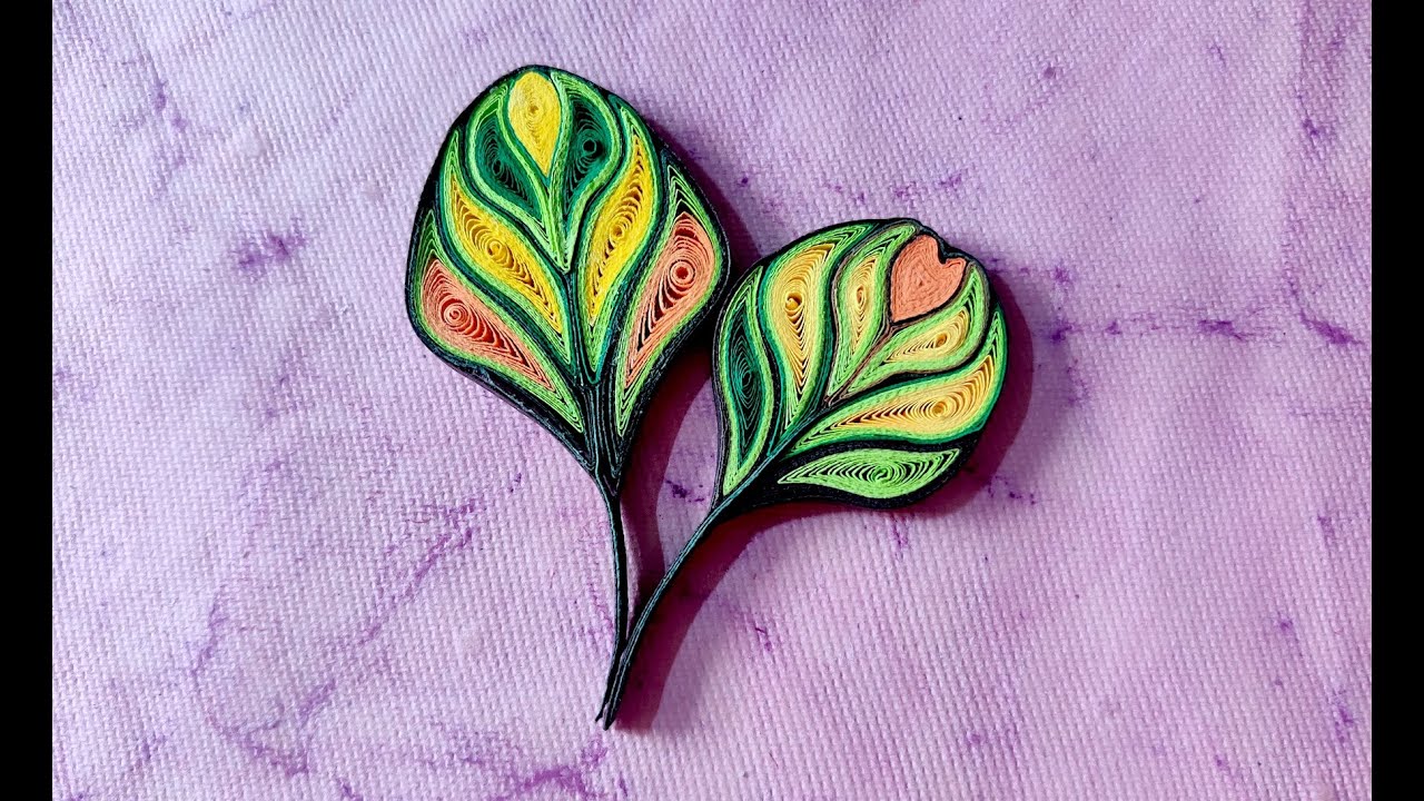 Advanced quilled leaves