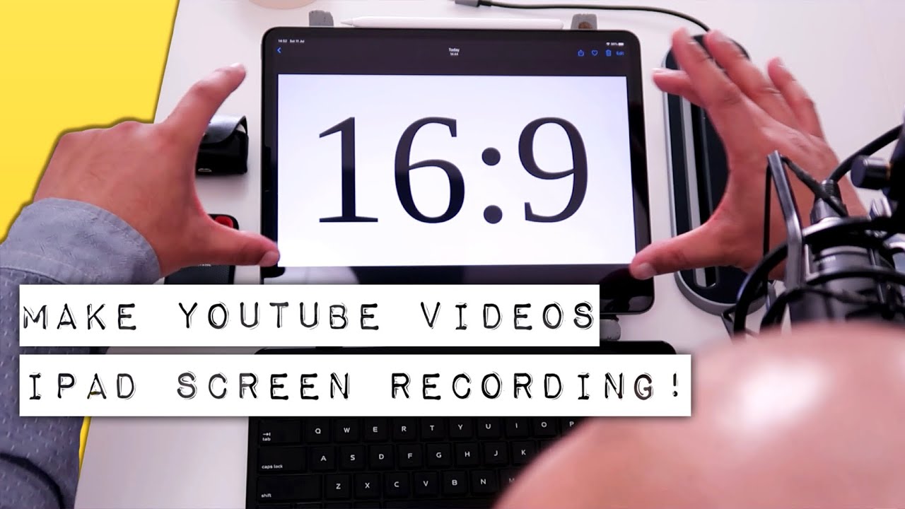 Как создать видео 16:9 для YouTube, используя запись экрана iPad!