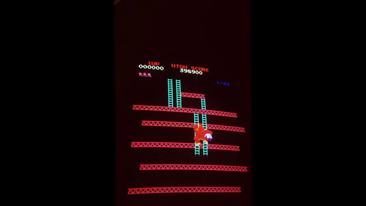 Donkey Kong arcade 500k challenge 326k attempt