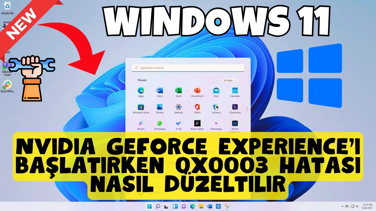 Nvidia Geforce Experience'ı başlatırken 0x0003 hatası nasıl d&uuml;zeltilir - Windows 11