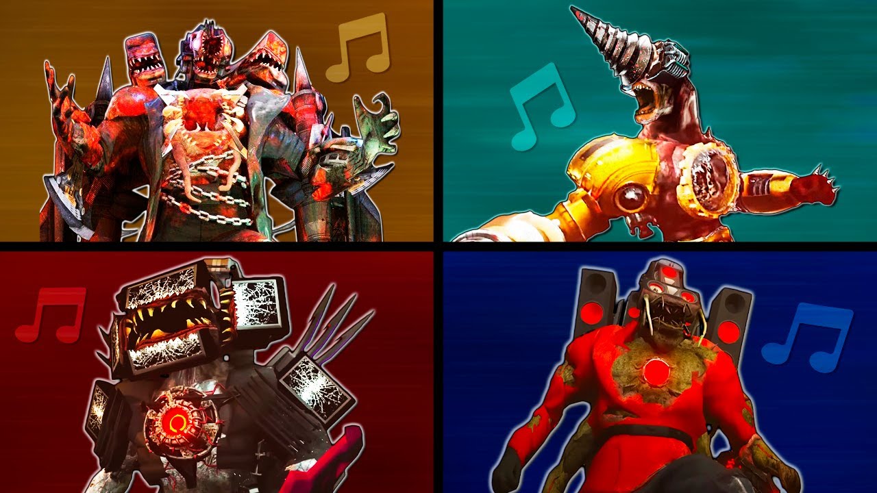 ALL ZOMBIE TITANS SONGS In One Video - Skibidi toilet Compilation