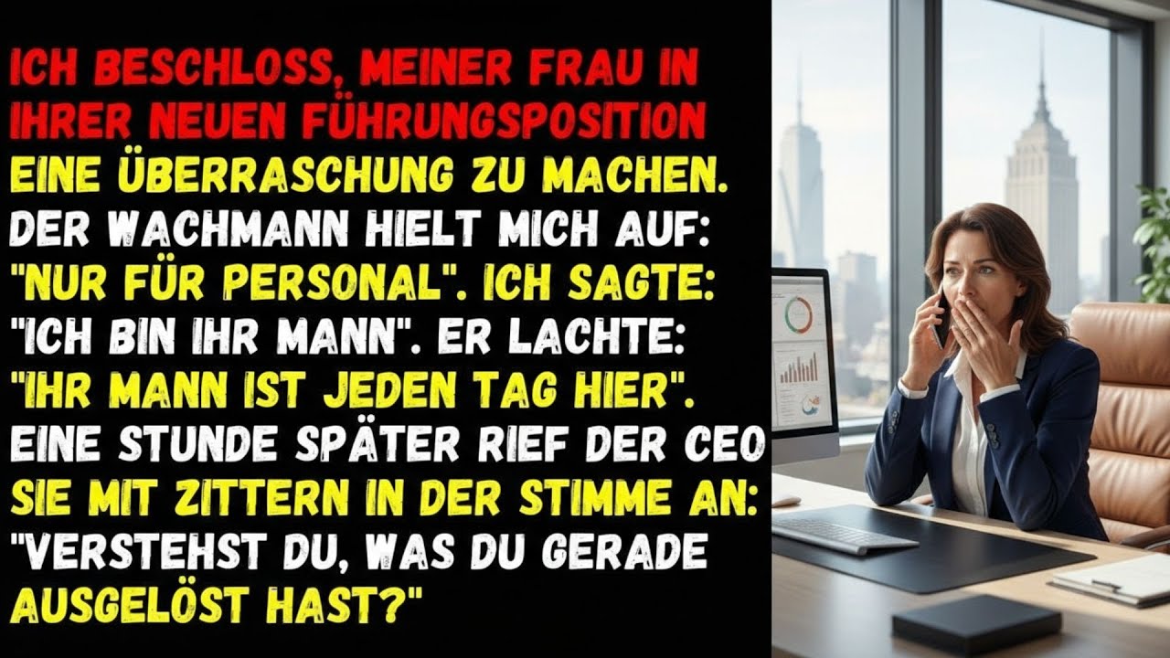 ⚡Ich beschloss, meiner Frau in ihrer neuen Führungsposition eine Überraschung zu machen⚡