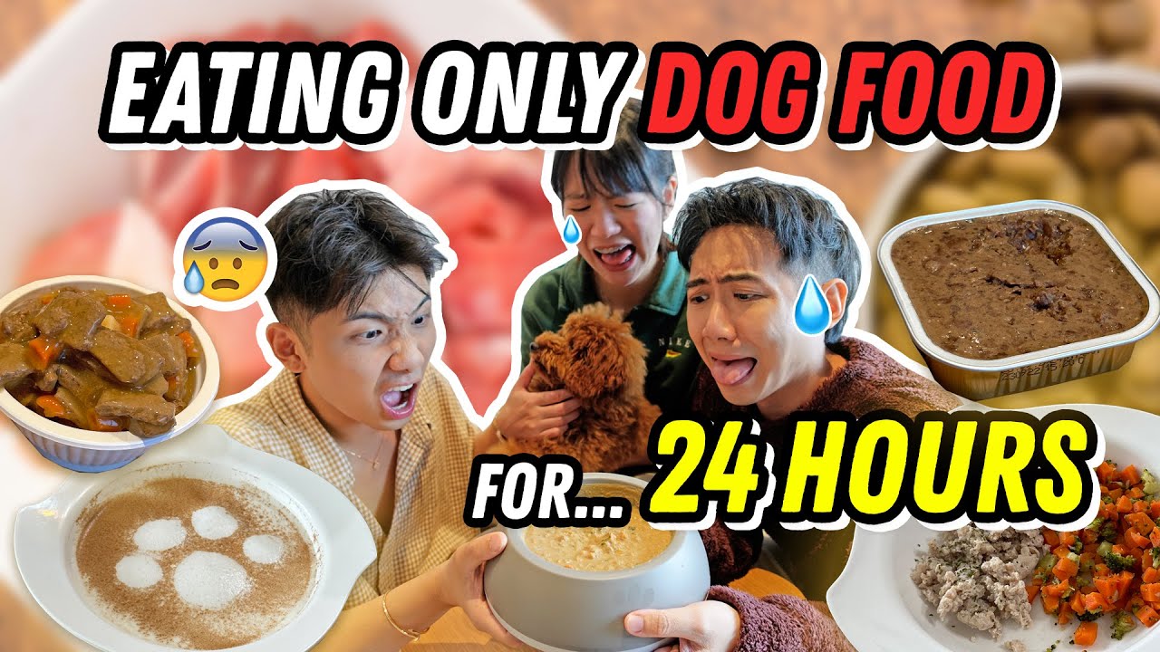 EATING ONLY DOG FOOD FOR 24 HOURS!!! *OMG*