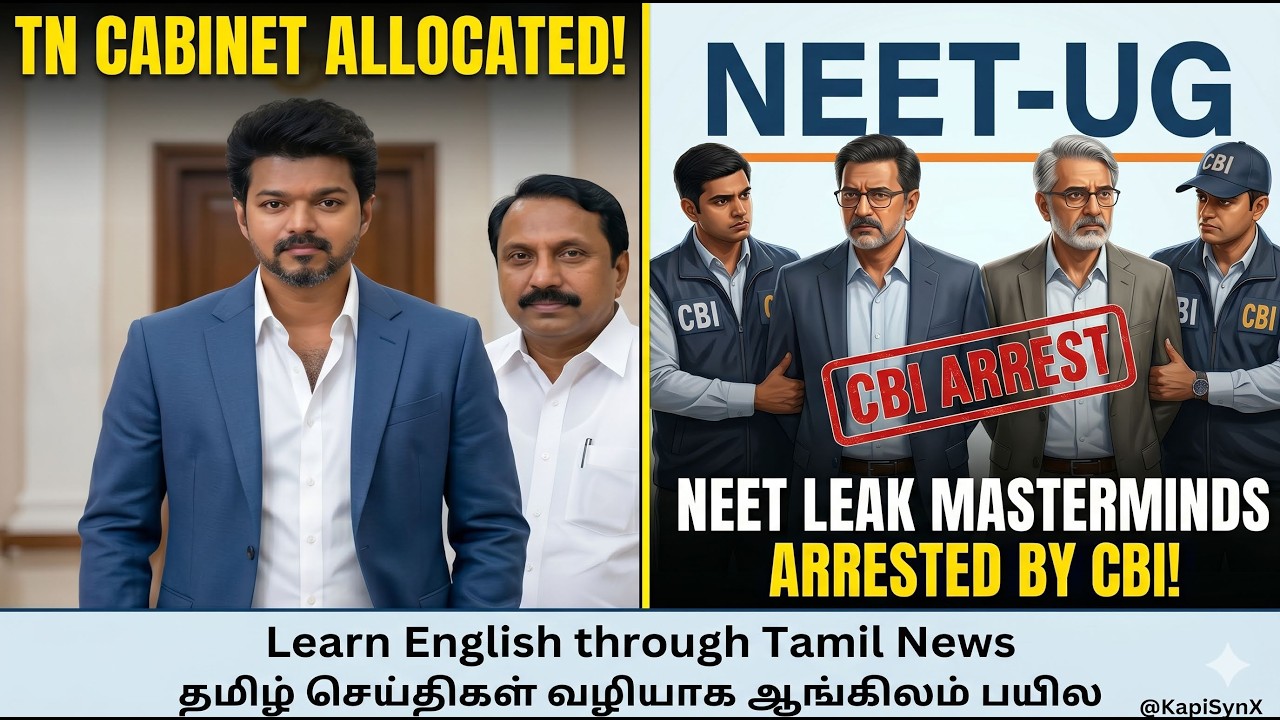 TN Cabinet Portfolios & Global News: Learn English through Tamil News | May 17, 2026
