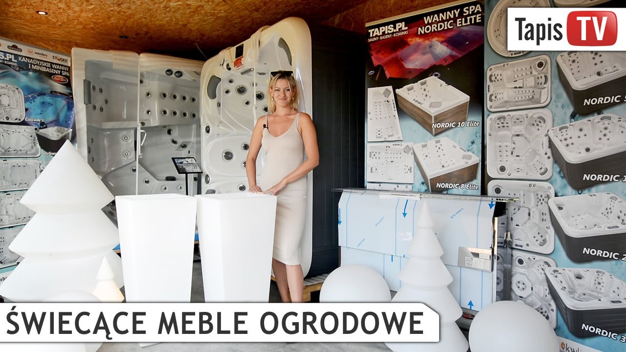 TAPIS TV - ŚWIECĄCE MEBLE OGRODWE - DONICZKI - KULE BASENOWE - STOLIKI - NA TARAS - DO DOMU - TAPIS