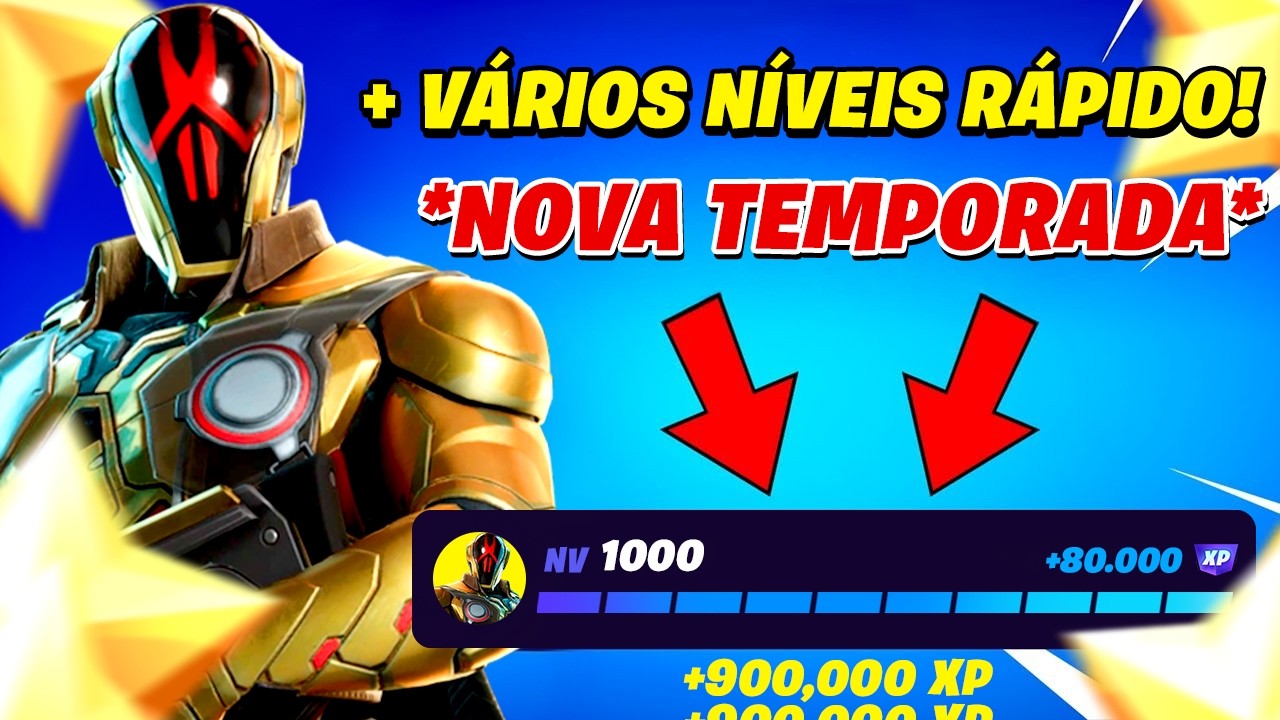 MELHOR MAPA DE XP *SEM TIMER* PARA SUBIR N&Iacute;VEL R&Aacute;PIDO na NOVA TEMPORADA DO FORTNITE TEMPORADA 2