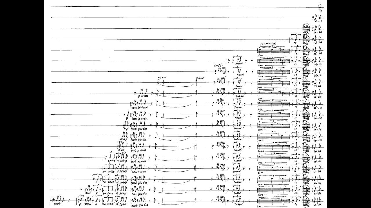 Georges Aperghis - Recitation No. 9 for Female Voice (1978) [Score-Video]