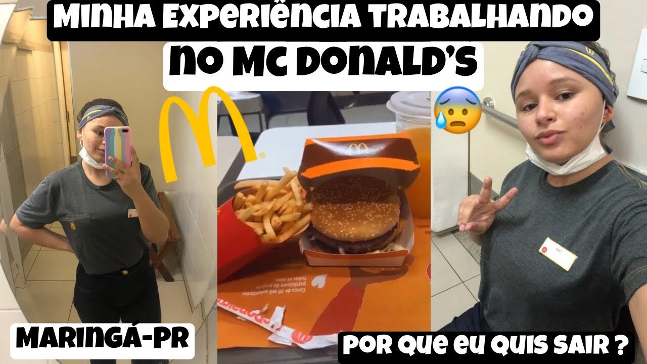 COMO É TRABALHAR NO MC DONALD’S?🍔🍟😰