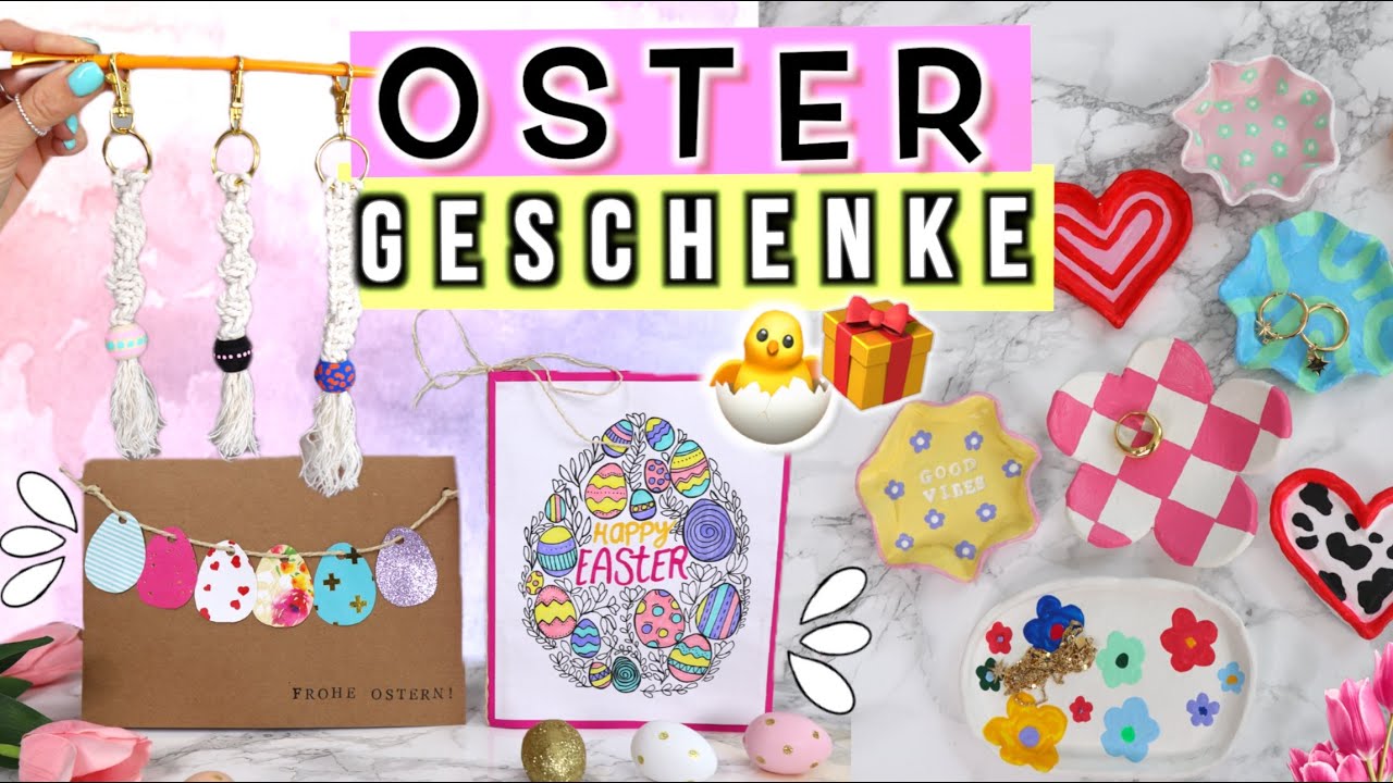 DIY OSTERGESCHENKE 🐥schnelle und einfache Geschenkideen und Deko zu Ostern 2022 - Cali Kessy