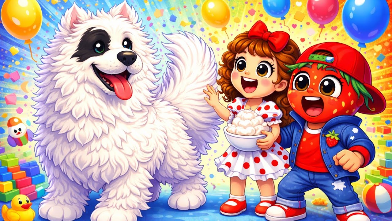 החברים של סטיץ' 🐶 קצפת ותות יוצאים להרפתקאות מצחיקות עם כלב מצחיק  #כלביםמצחיקים #ילדים #פוריוישראל 