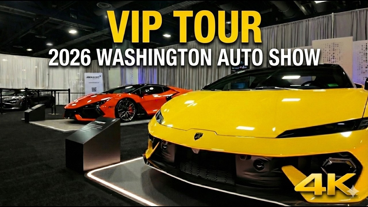 2026 Washington Auto Show VIP Tour | New Vehicles, Exotics & Full Motion Simulator