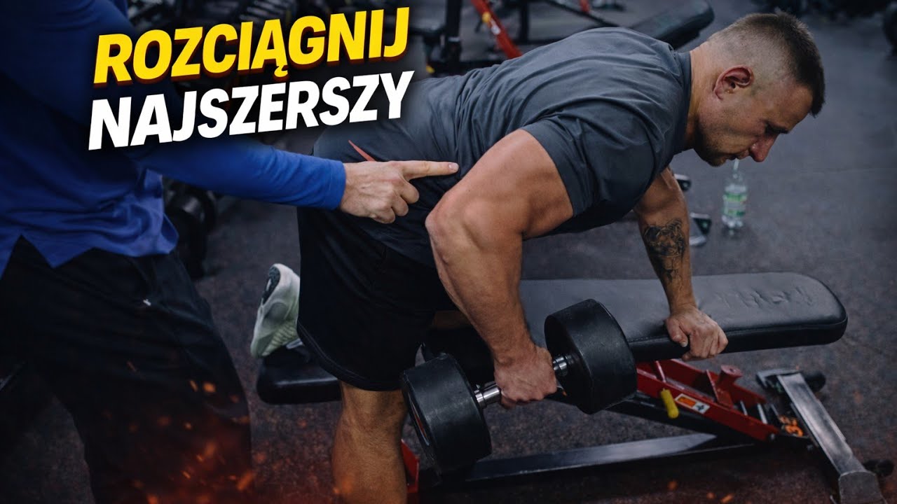Wiosłowanie hantlem jednorącz – sekret szerokich pleców.