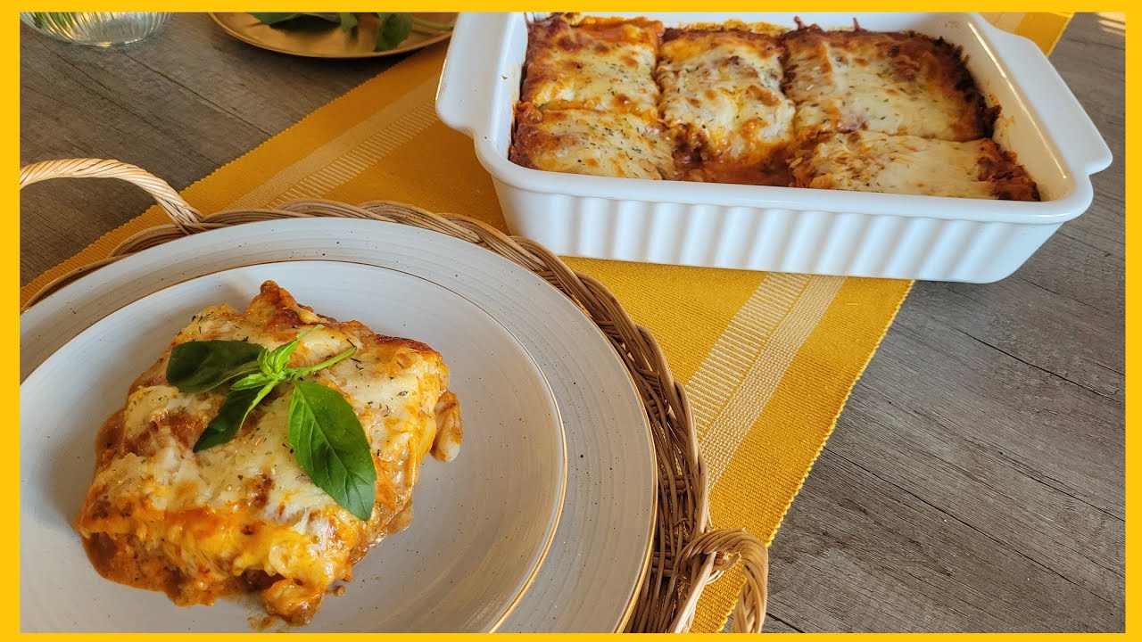 LASAGNE zonder zakjes | STEP BY STEP | MOZZARELLA | GOUDA | BOLOGNESE RECEPTEN OUM YOUNES #223