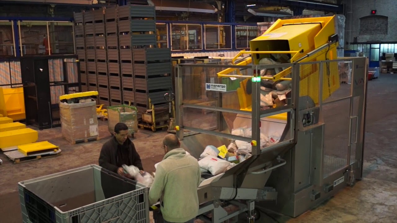 Basculeur/Retourneur de caisse de colis - Rotovid - Manergo