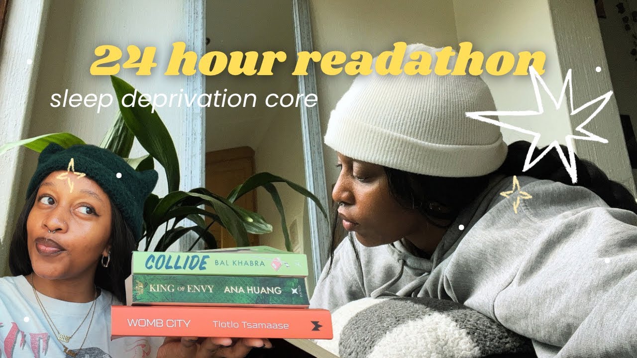 chaotic 24 hour readathon🧚🏽‍♀️📖🖤 | reading vlog