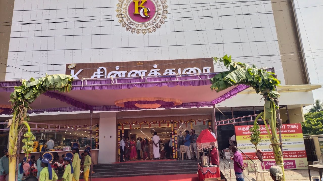 Chinnadurai & co, Silk Showroom Opened at Sembakkam Chennai.