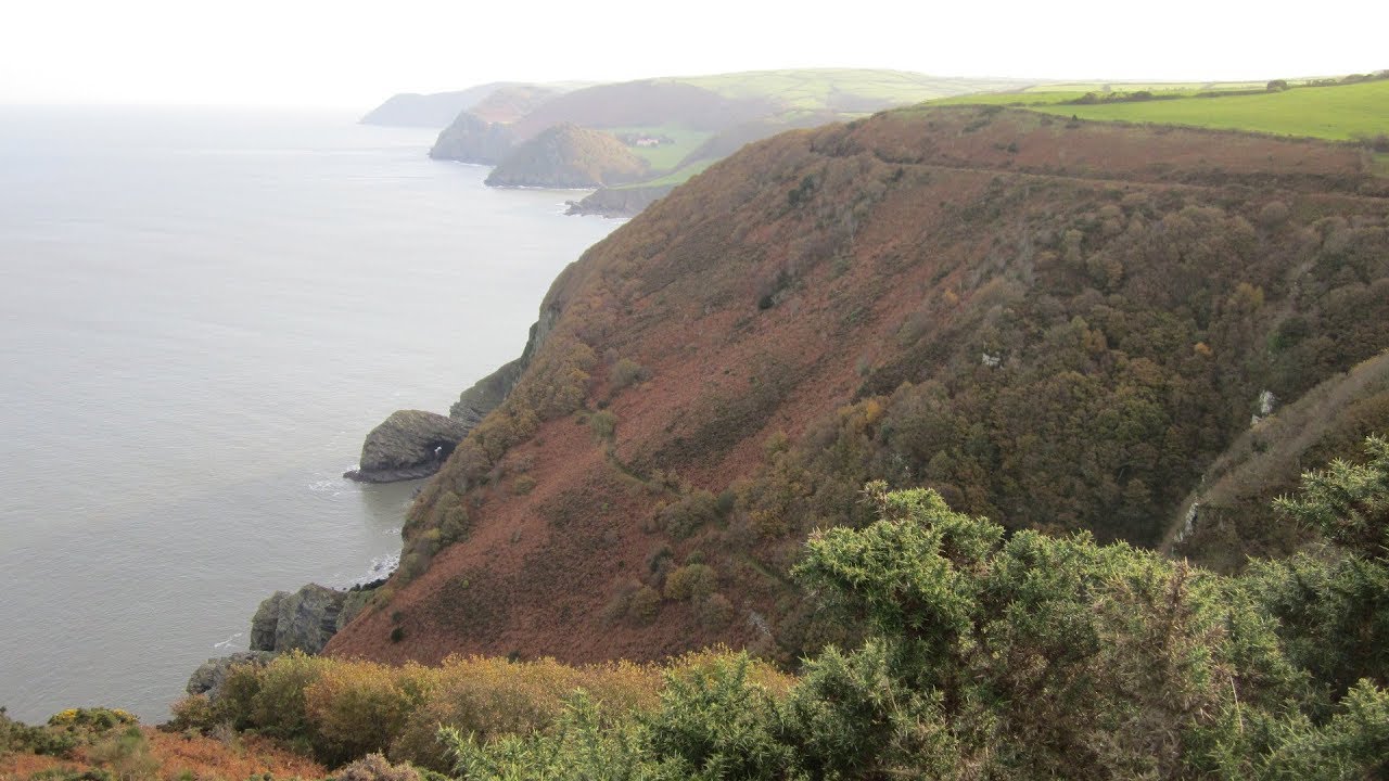 Hunters Inn Woody Bay Country Coast Walk Scenery, North Devon Walks Tour England Walking Holidays UK