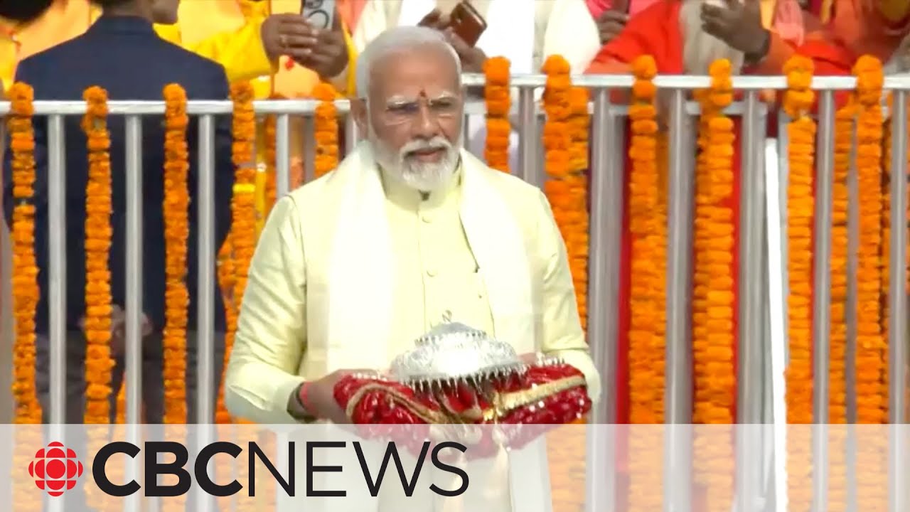 India's Modi attends opening of controversial Hindu temple