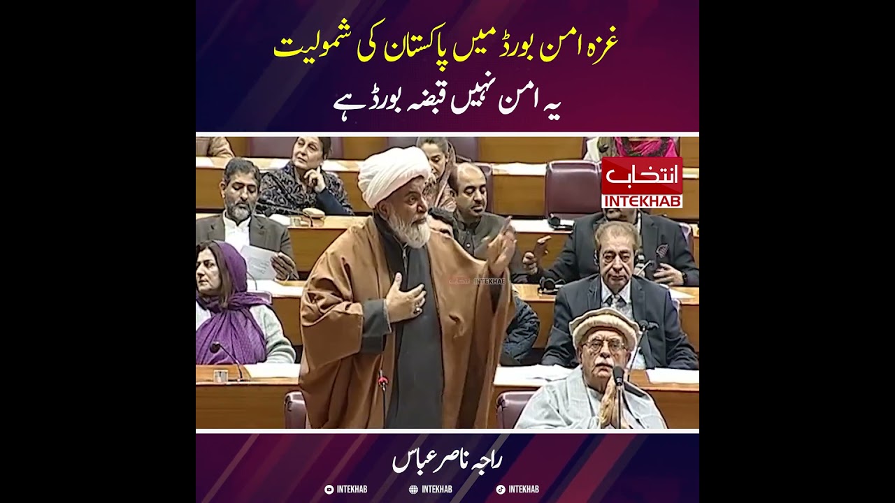 Pakistan Joins Gaza Peace Board — This Is Not Peace, It’s an Occupation Board: Raja Nasir Abbas