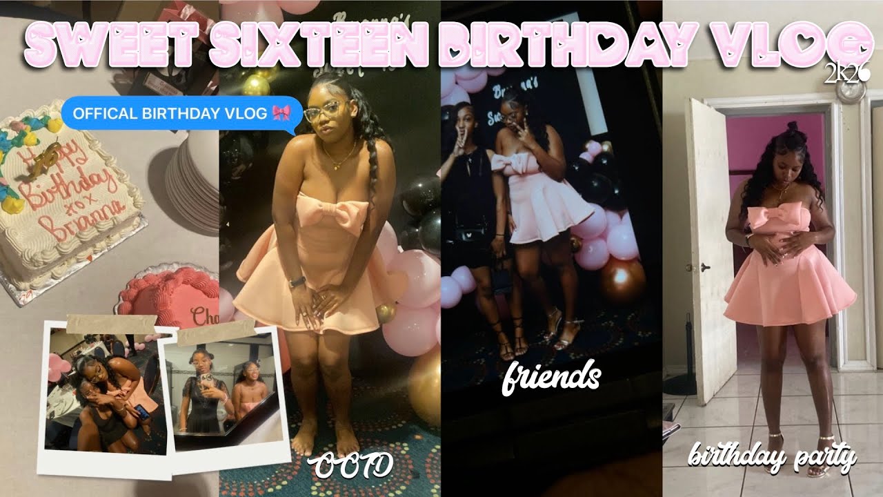 MY 16TH OFFICAL BIRTHDAY VLOG🎉🩷| OOTD,friends,party|@riiannaa 