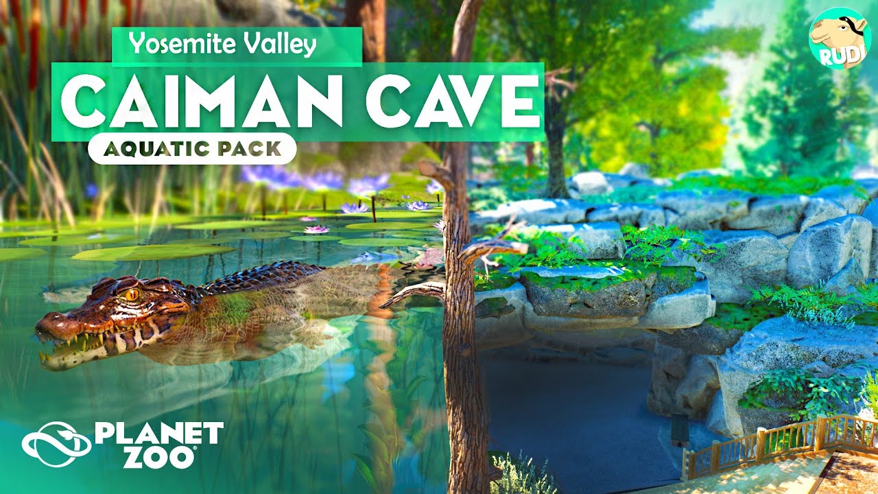 DWARF CAIMAN Underwater Cave - Yosemite Valley - Planet Zoo Aquatic Pack